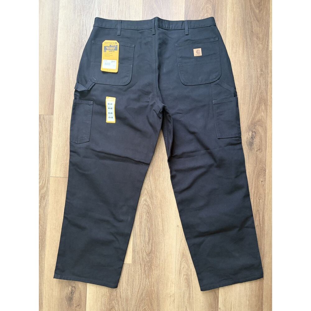 Carhartt Men's 42X30 Loose Fit Washed Duck Utility Work Pant Black NWT BN0011-M